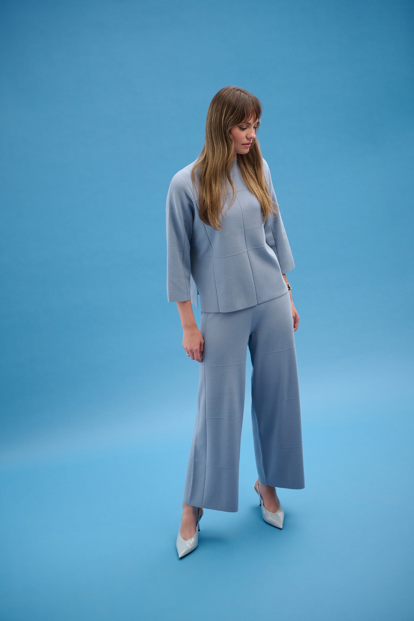 Joseph Ribkoff #261982-4510 Brushed Viscose Culotte Pants