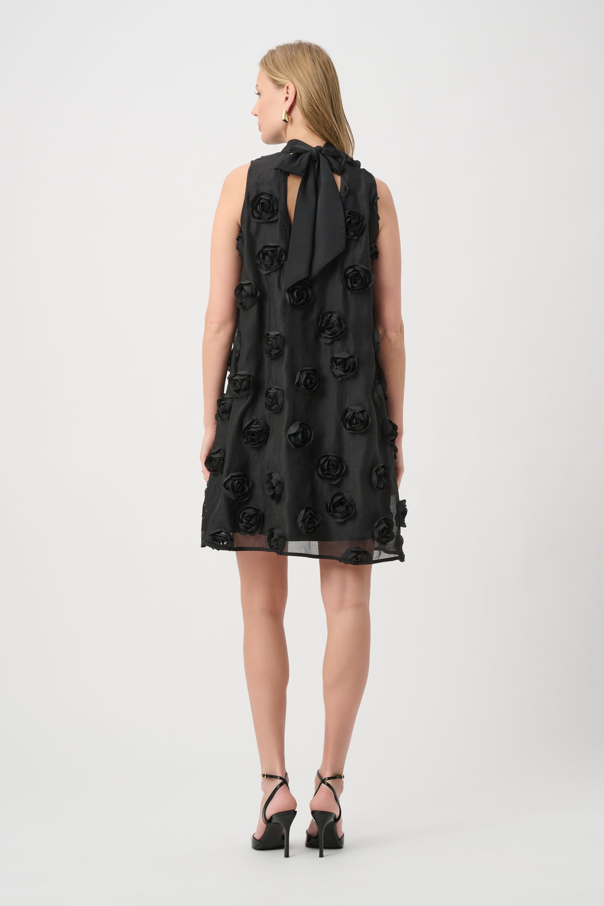 Joseph Ribkoff #264201-11 Textured Floral Trapeze Dress