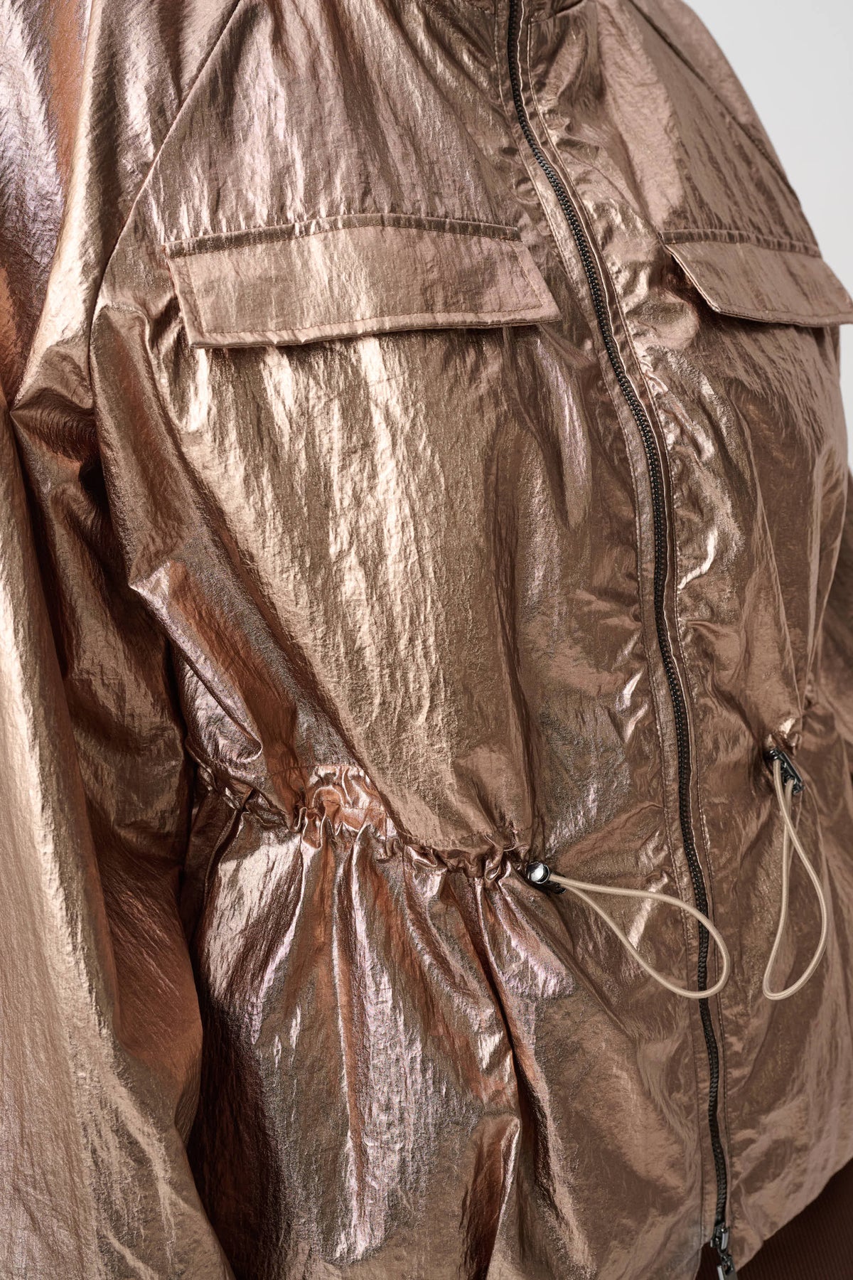 Jospeh Ribkoff #264621-4599 Metallic Nylon Cocoon Jacket