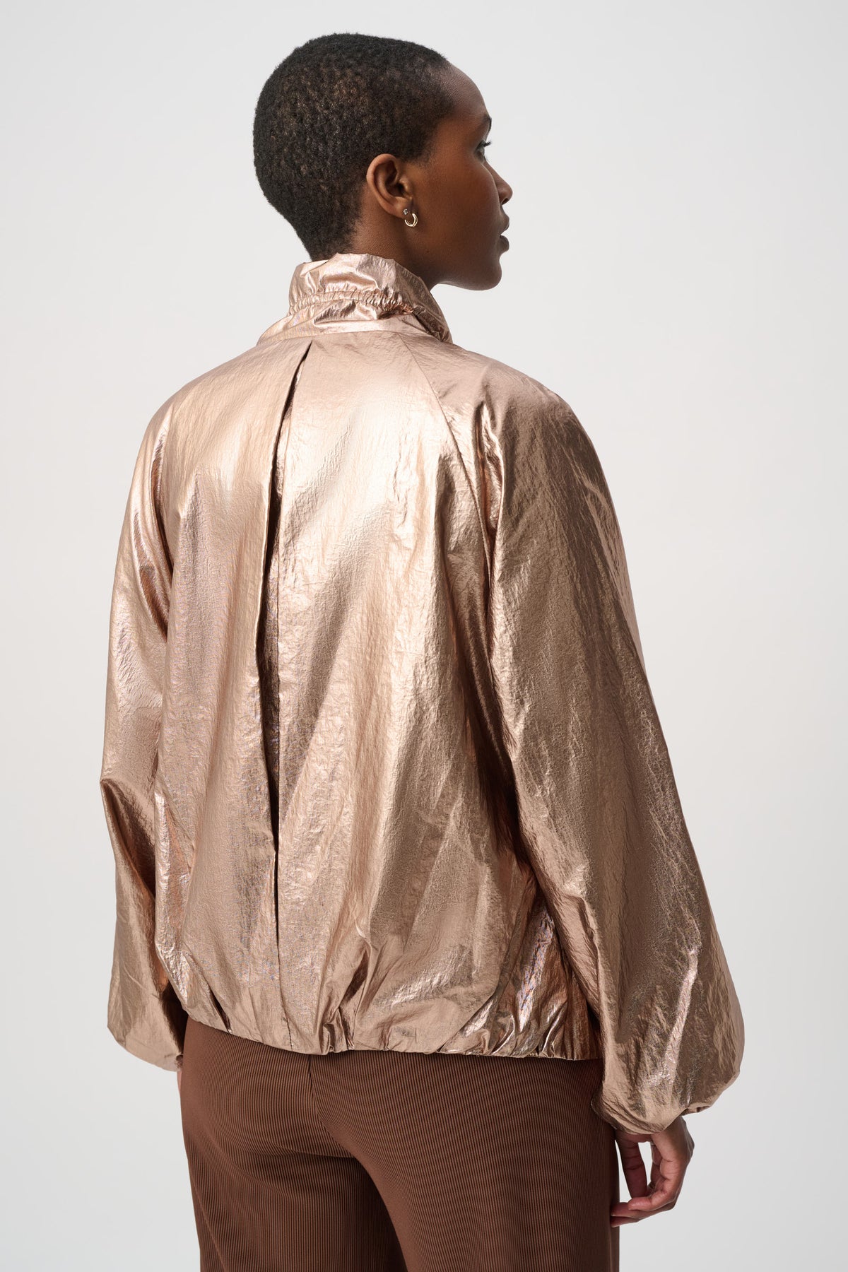 Jospeh Ribkoff #264621-4599 Metallic Nylon Cocoon Jacket