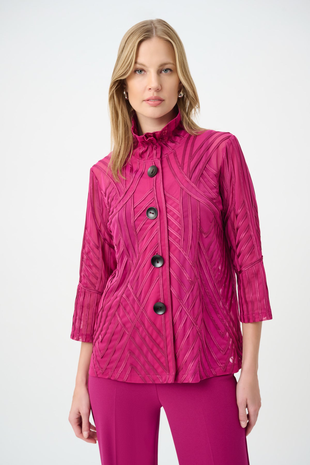 Jospeh Ribkoff #264710-4587 Tone-on-Tone Soutache Jacket