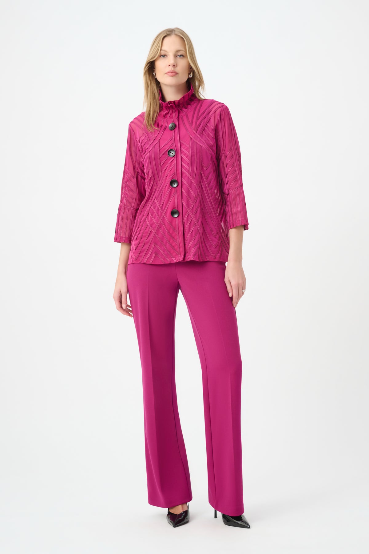 Jospeh Ribkoff #264710-4587 Tone-on-Tone Soutache Jacket