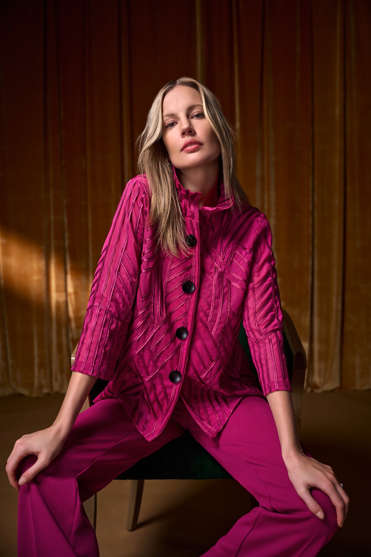 Jospeh Ribkoff #264710-4587 Tone-on-Tone Soutache Jacket
