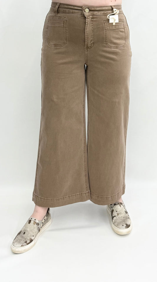Charlie B #C5538RR/618A Truffle Twill Pants