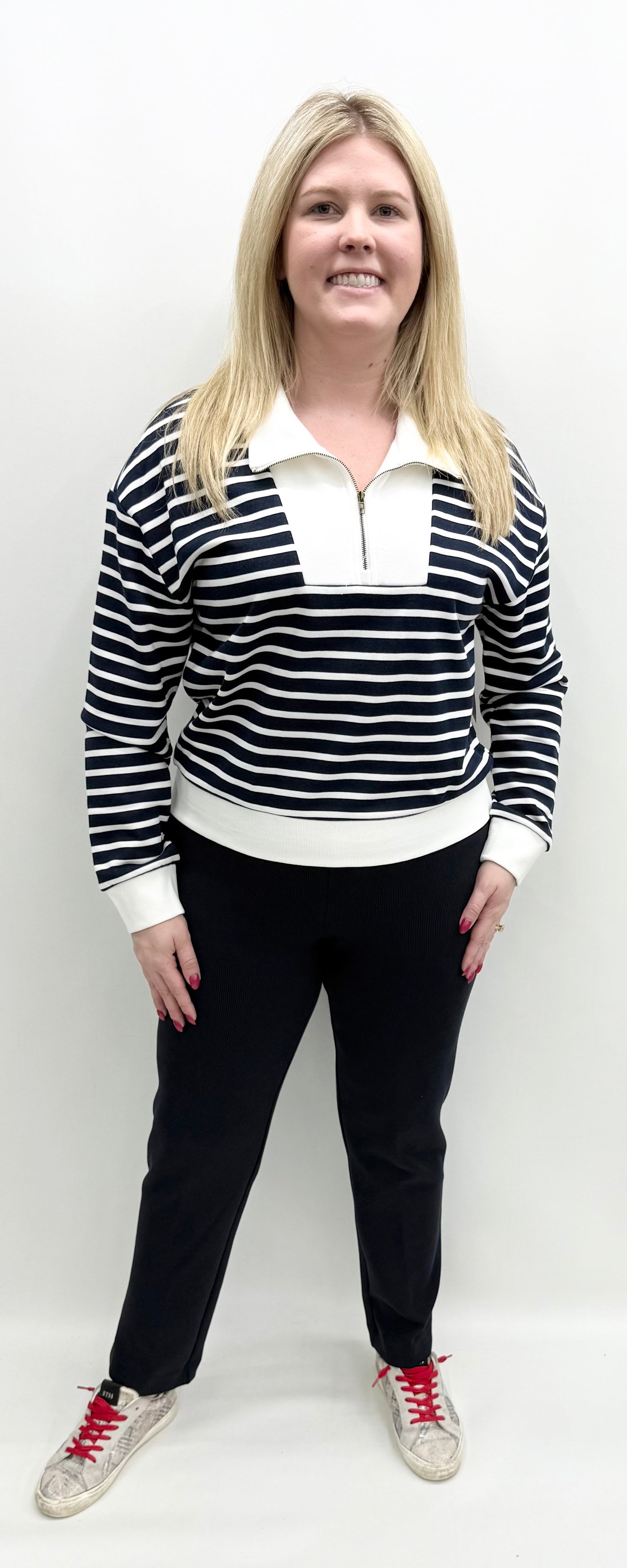 Tru-Luxe #T35496TM Navy Stripe
