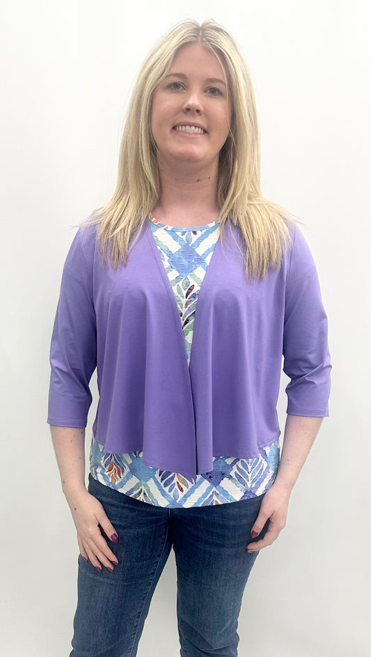 Pure Essence #210-4762 Lilac Cardigan
