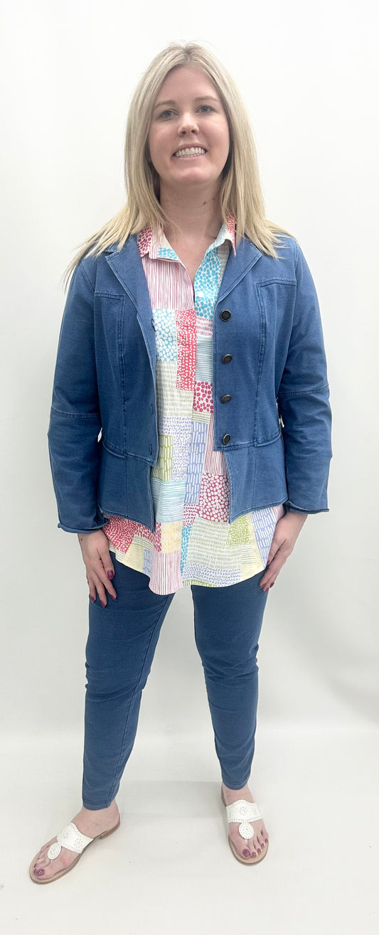 35122 Stonewash Knit Urban Jacket