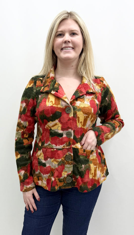 Habitat #50744 Ruby Brushstrokes Highland Jacket