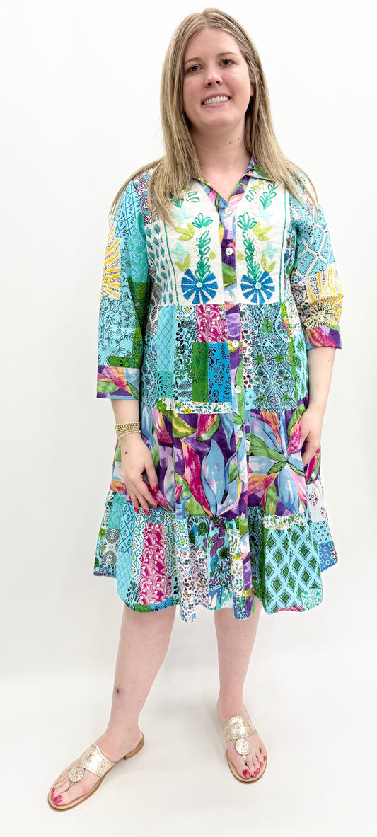 #26T01D Embroidered Dress