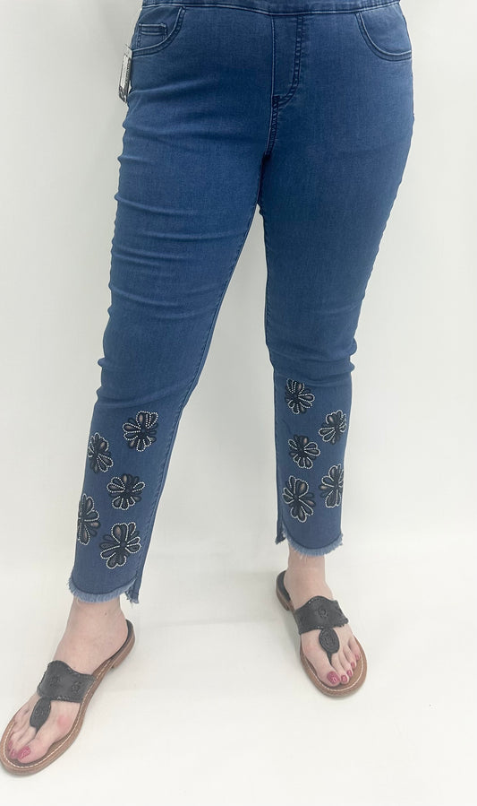 Ethyl #P506MEDE Denim Jean w/ Embellishment