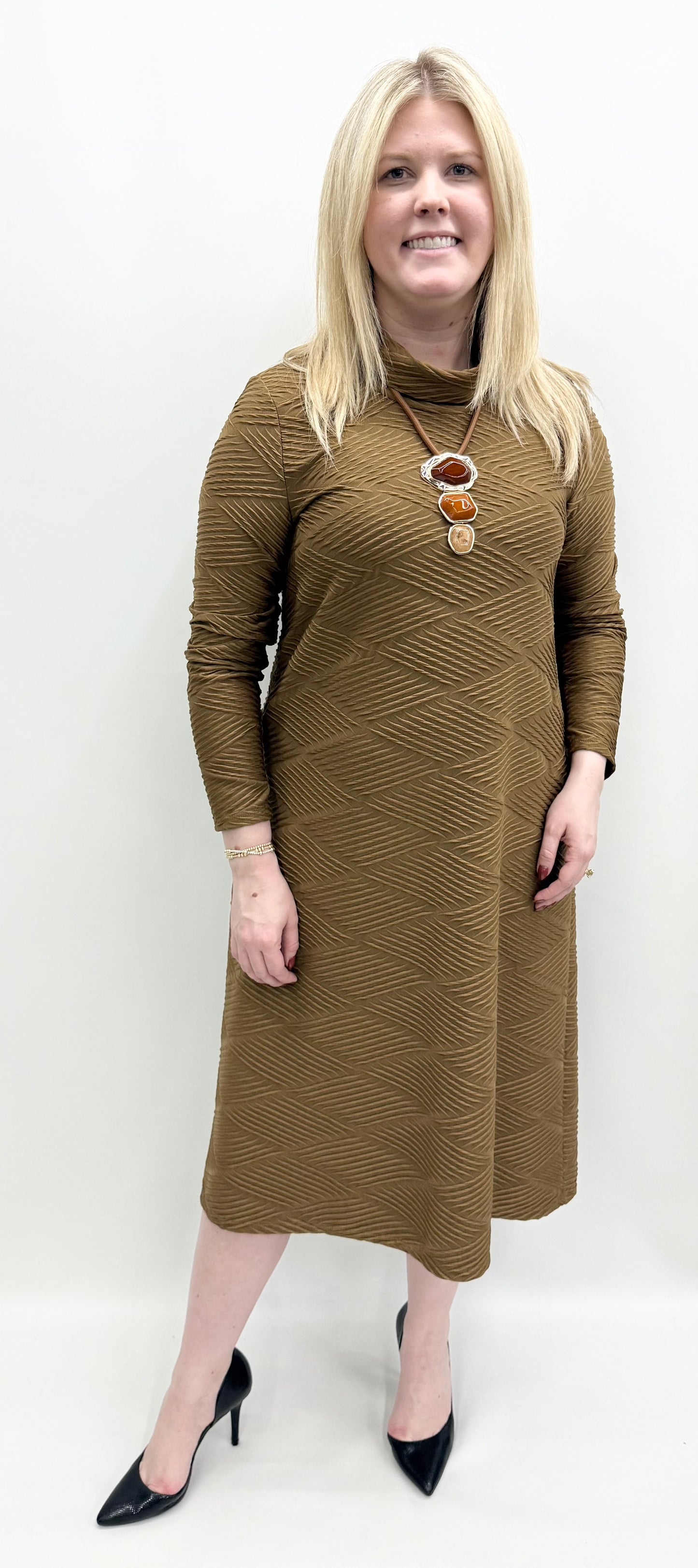Pure Essence #631-5104 Mocha Dress