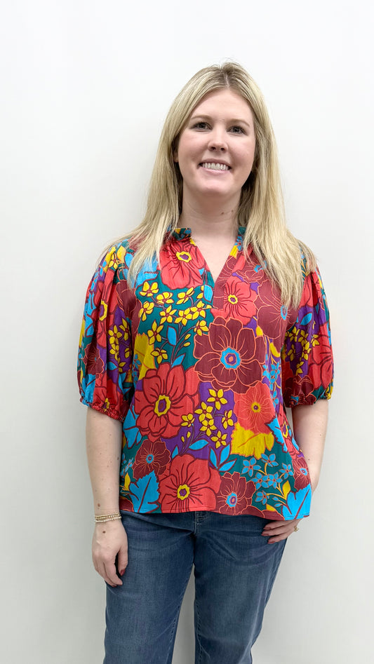 Tru-Luxe #T35472BM Multi Top