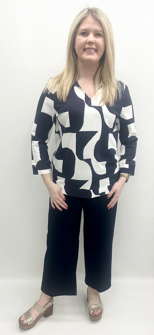 L15215TM Polo Knit Top
