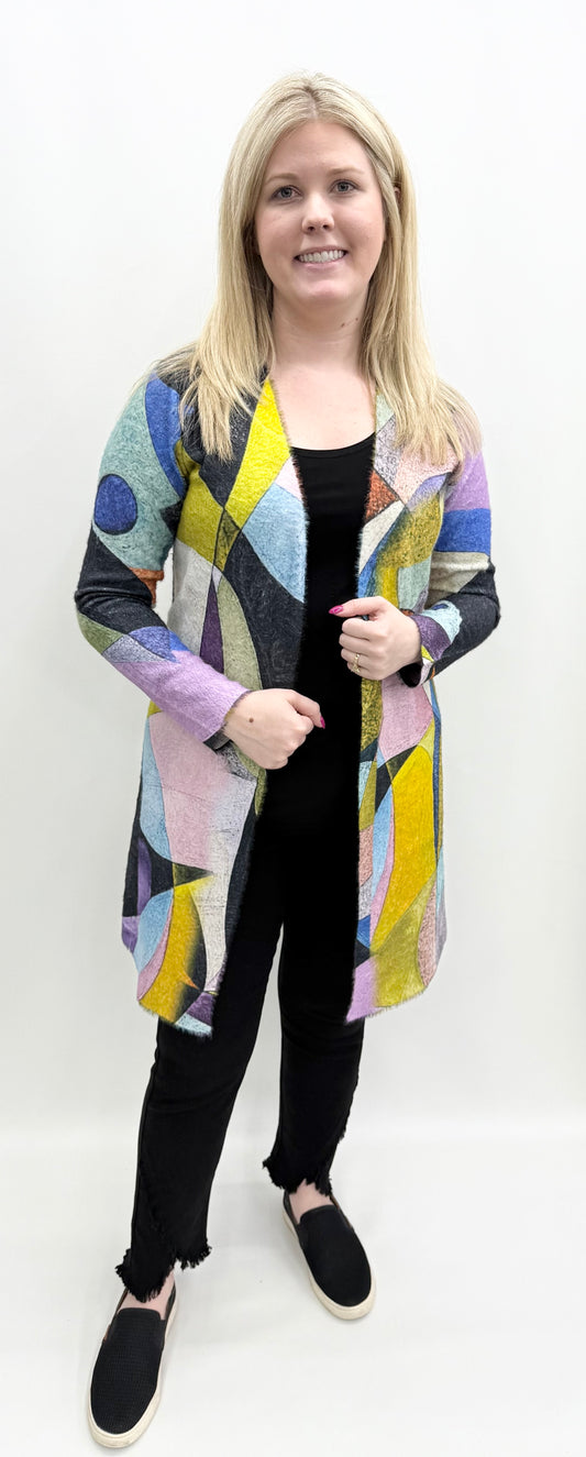 Ethyl #2312MJA Print Sweater