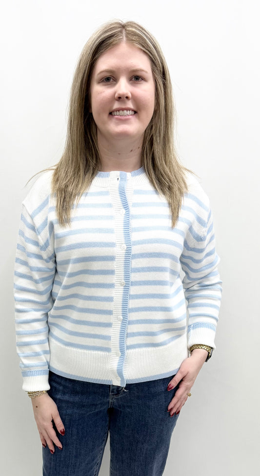 Karen Kane #4L89369 Blue Haze Cardigan Sweater