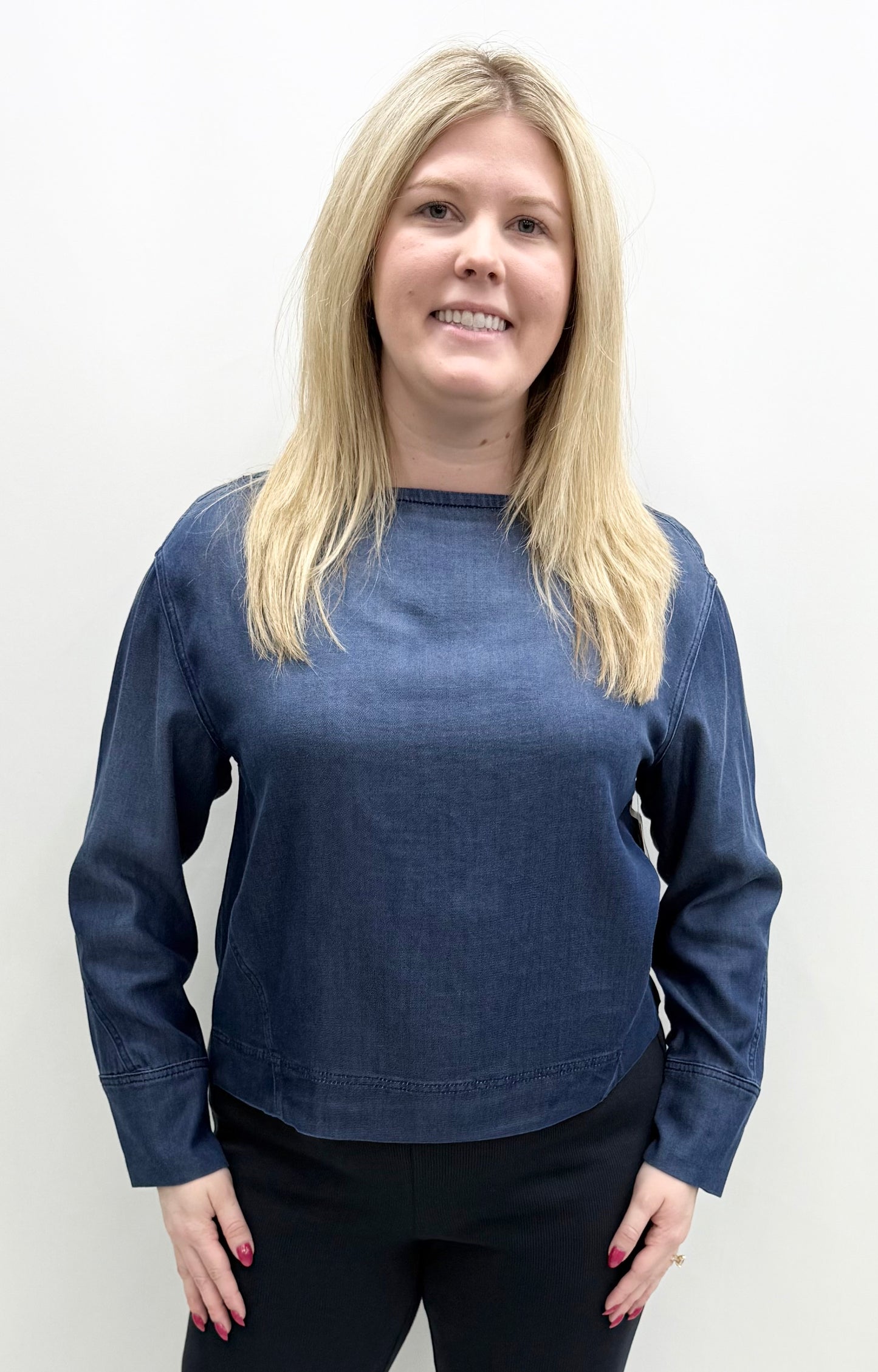 Tru-Luxe #T45214BM Dark Indigo Top