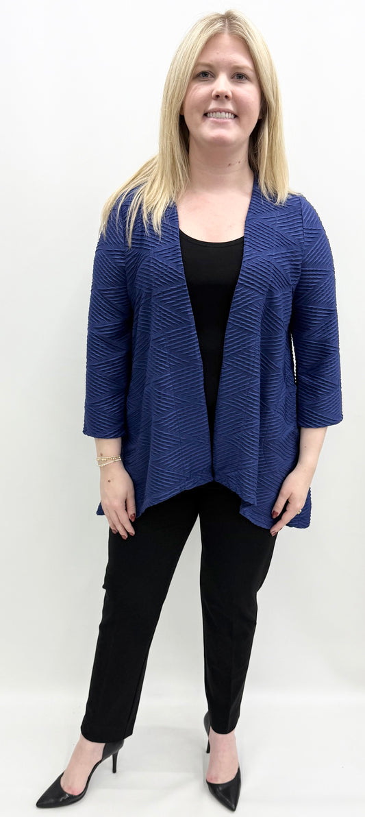 Pure Essence #631-7085 Blue Cardigan
