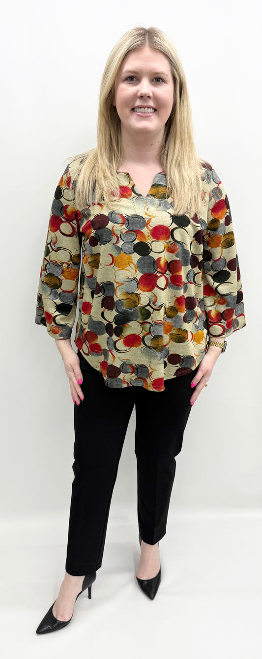 Pure Essence #630-4881 Camel/Orange/Brown Top
