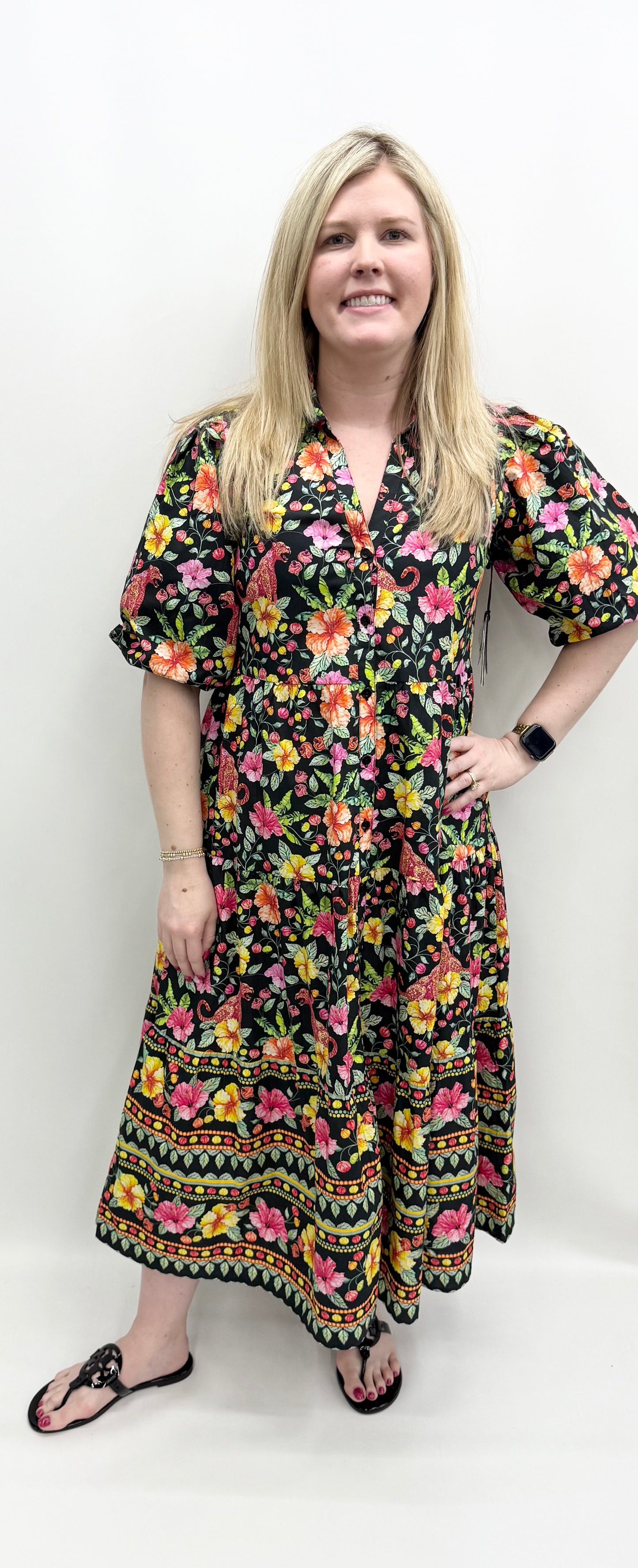 APNY #T56P/FM-43/CT Pink Multi Dress