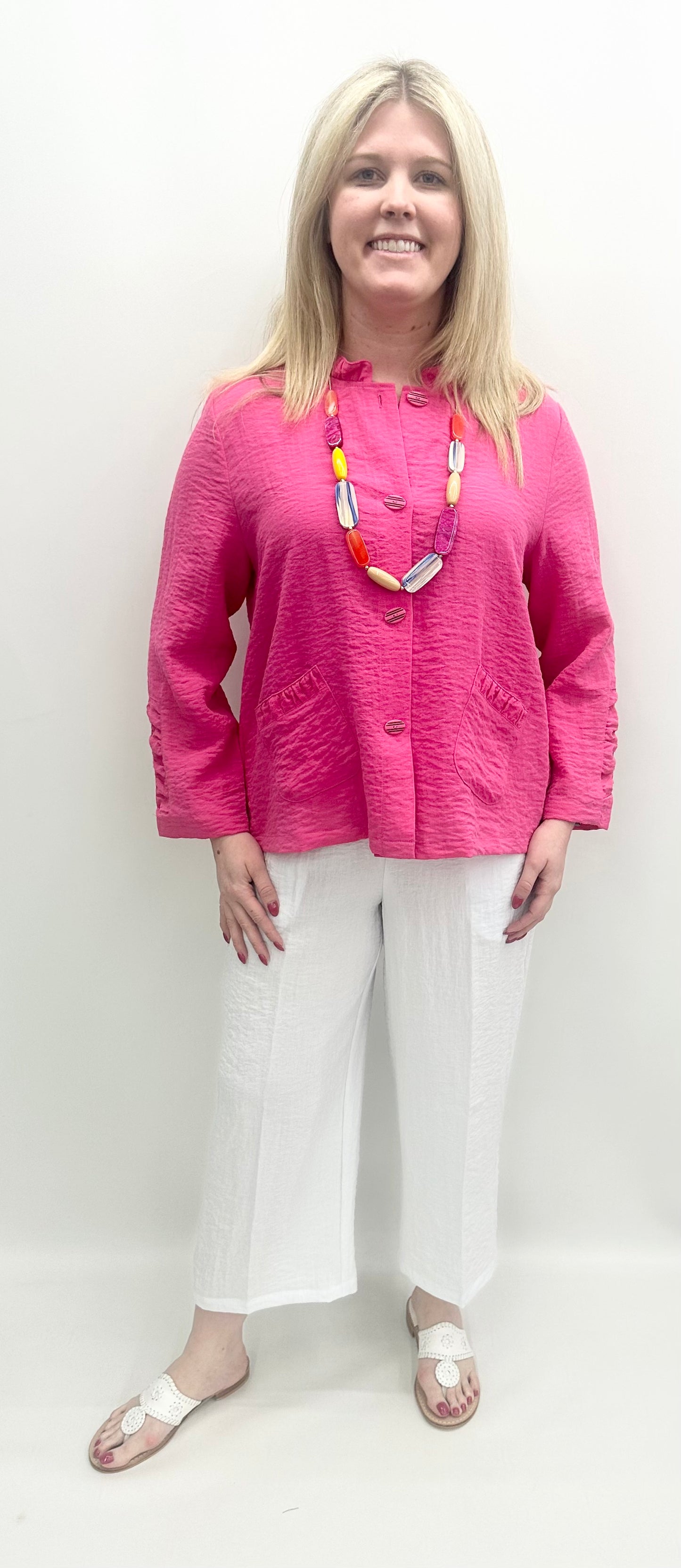 Habitat #30633 Hot Pink Blouse