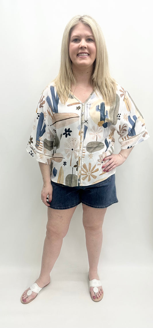 Charlie B #C4616-634A Blouse