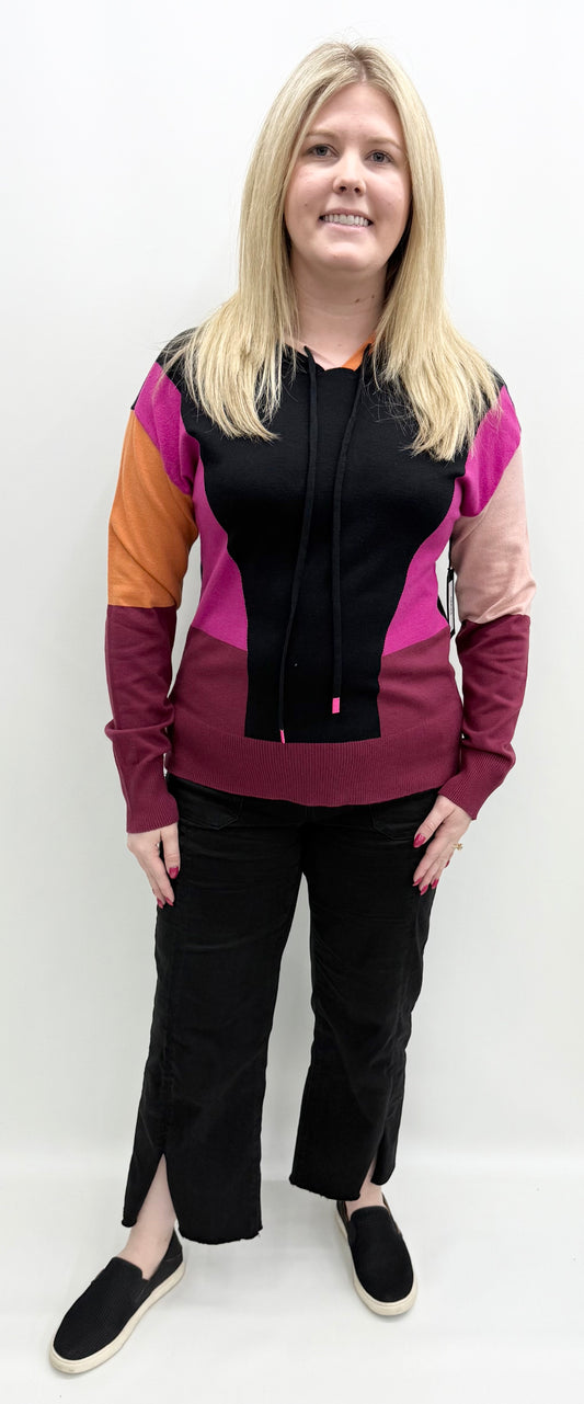 APNY #SW112D Black Multi Sweater