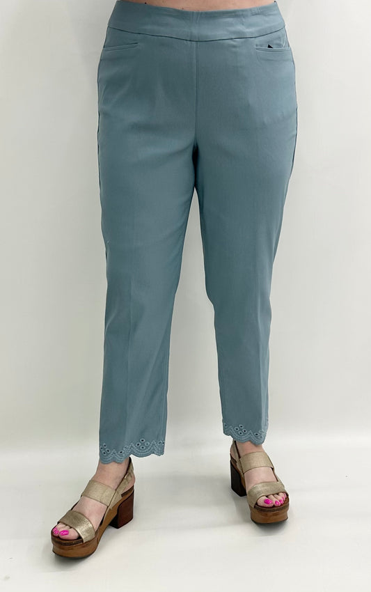 Slim Sation #M35701PM Chambray Ankle Pant