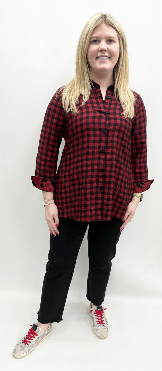 Multiples #M45203BM Multi Button Front Shirt