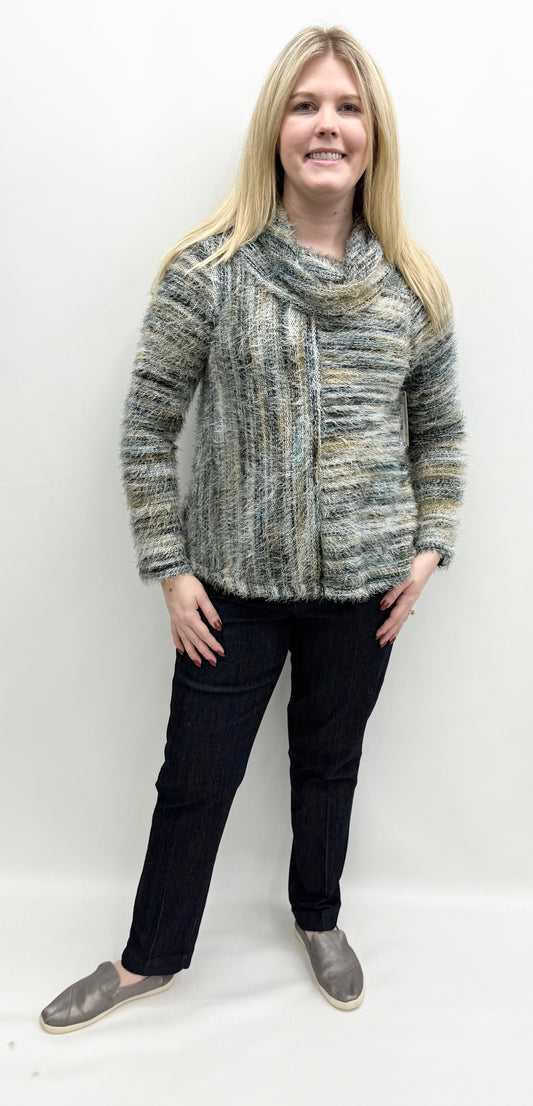 Multiples #M45404TM Cowl Collar Top