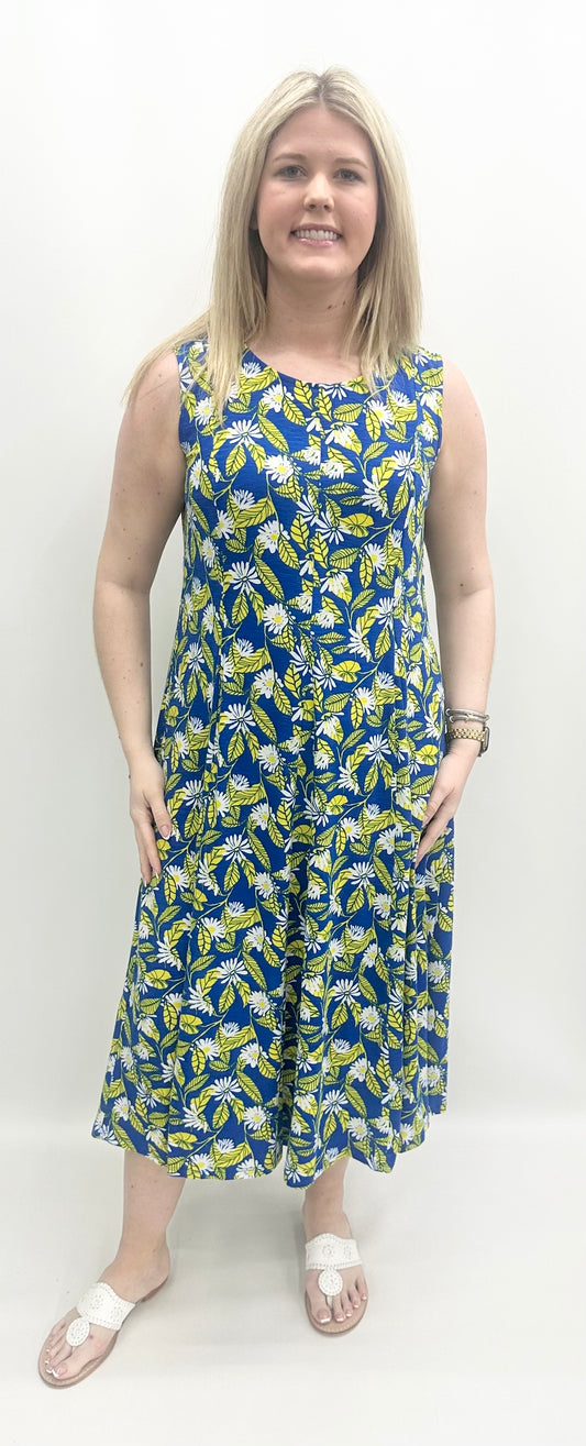 Multiples #M25108DM “Summer Breeze” Blue Print Dress