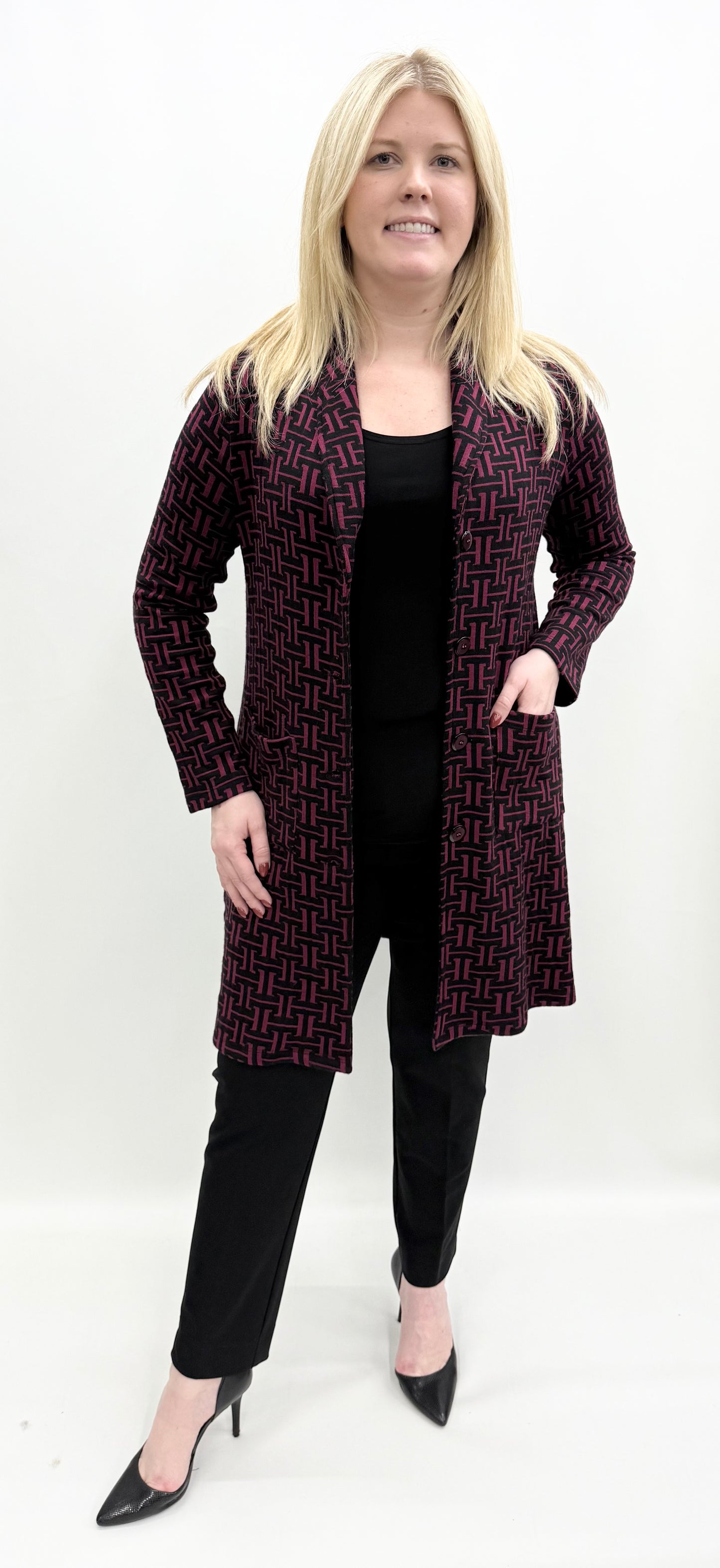 Pure Essence #641-7039 Rosewood Cardigan
