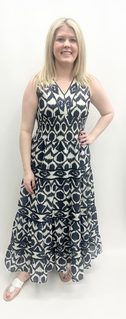 Charlie B #C3186P-802B Navy Sleeveless Dress