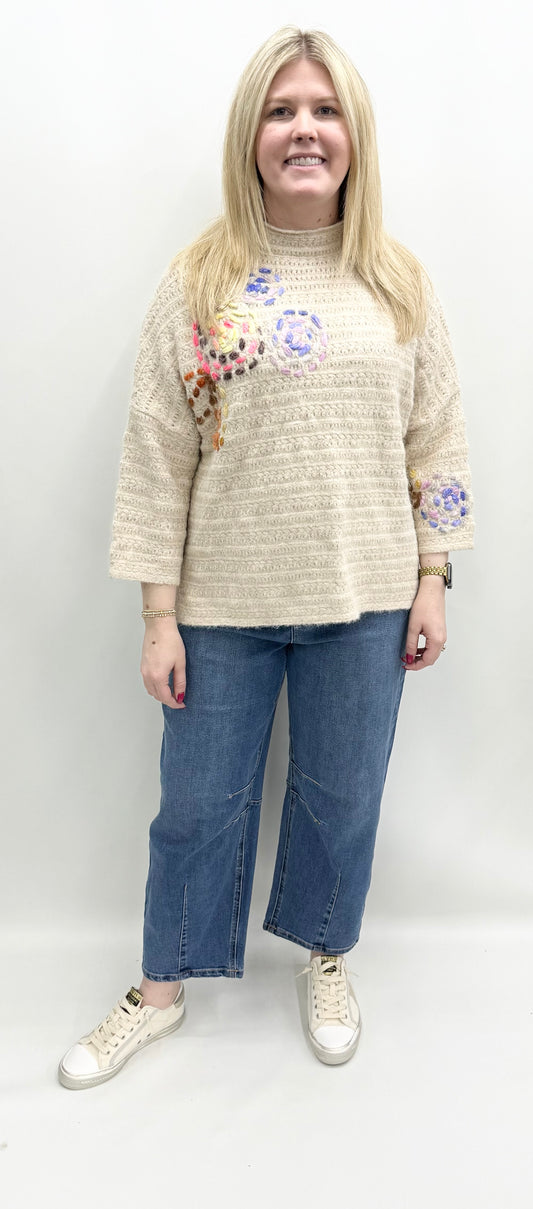 John Mark#J345542KM Almond Sweater