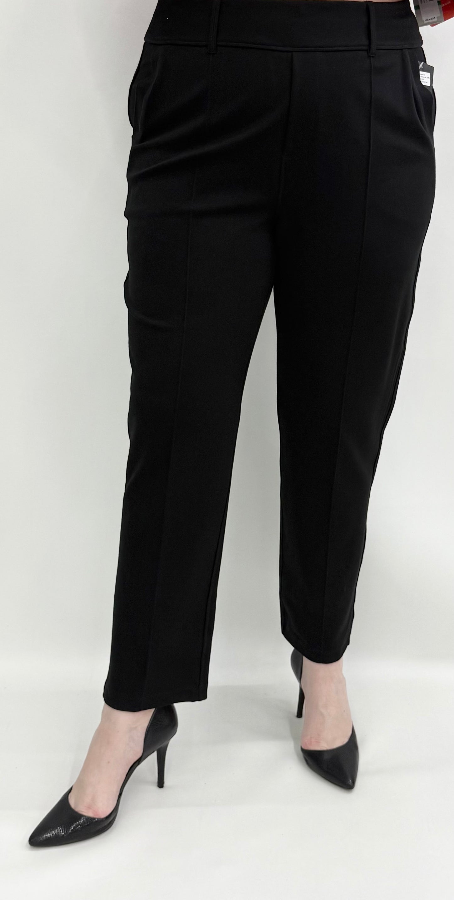 Slim Sation by Multiples #M45705PM Black Relaxed Pant