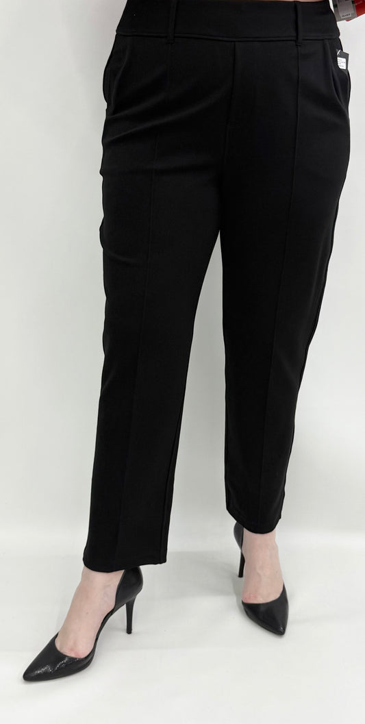 Slim Sation by Multiples #M45705PM Black Relaxed Pant
