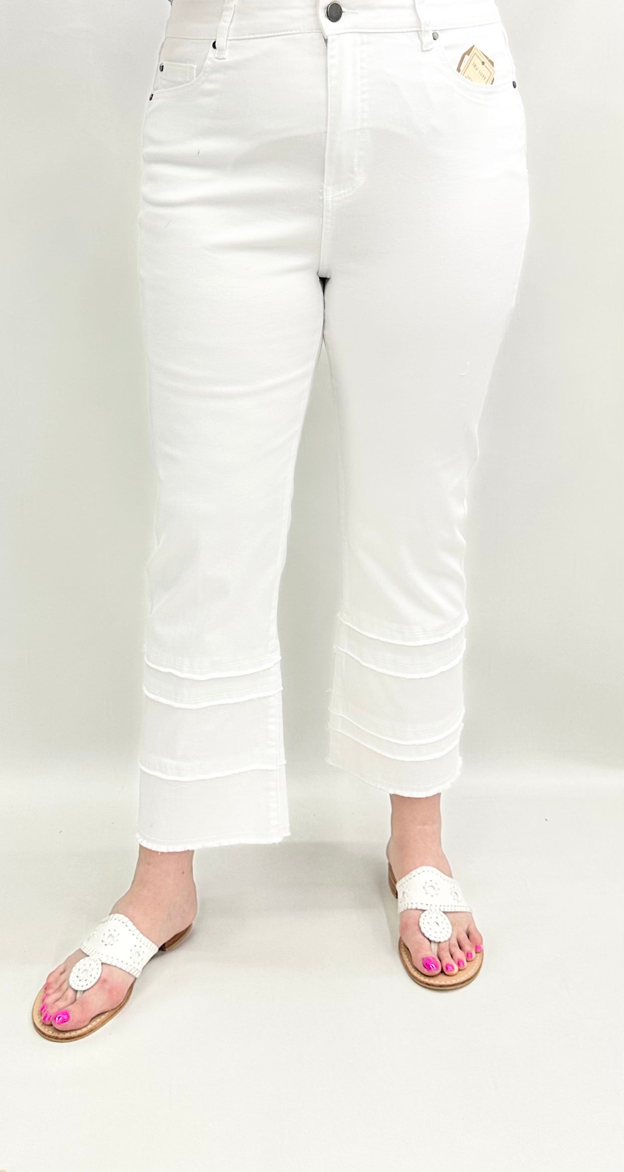 Tru-Luxe #T25102PM White Jean