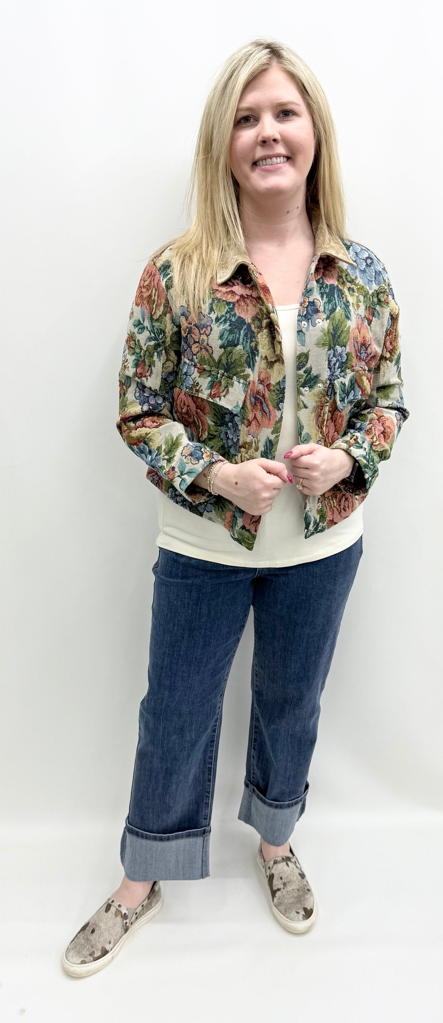 Tru-Luxe #T45356JM Tapestry Jacket