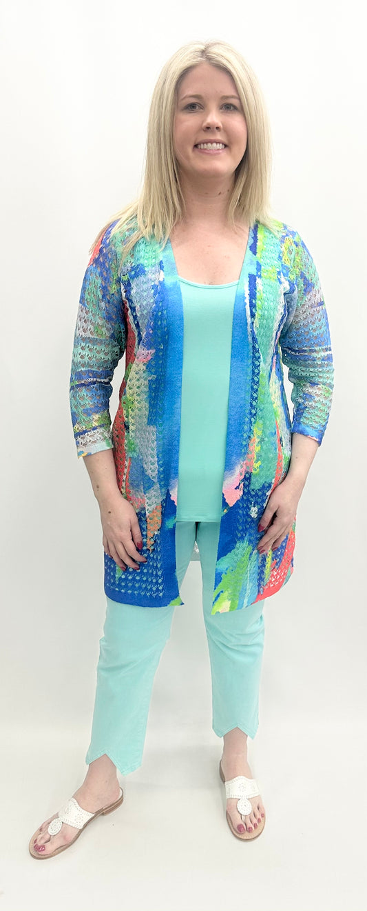 Ethyl #23195F1 Open Front Cardigan