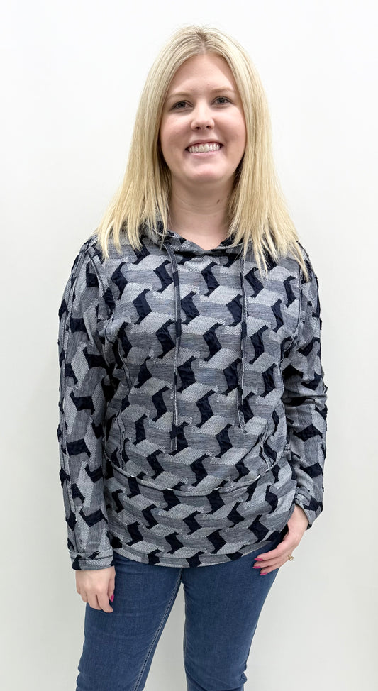 Ethyl #H2439NAVY  Sweatshirt