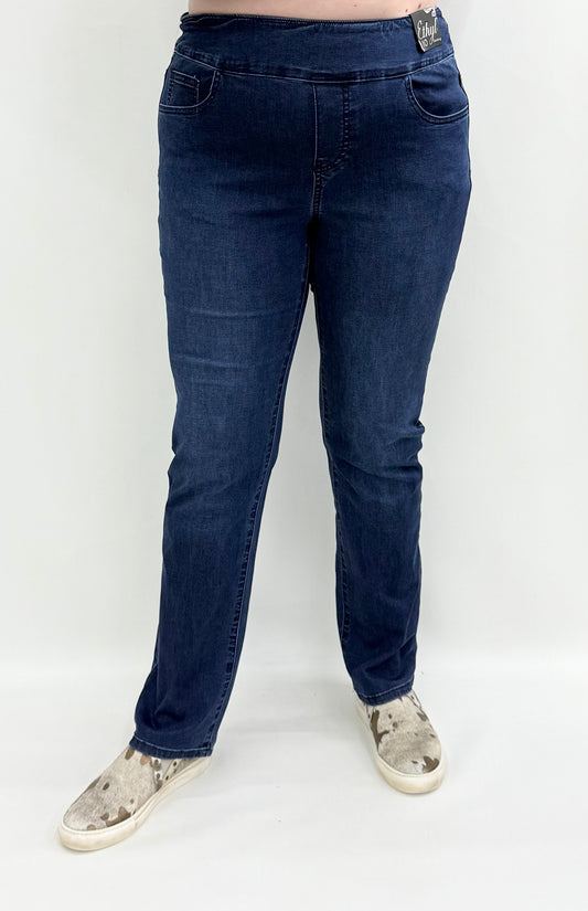 Ethyl #P14MED Pull On Pant Denim Wash Jean