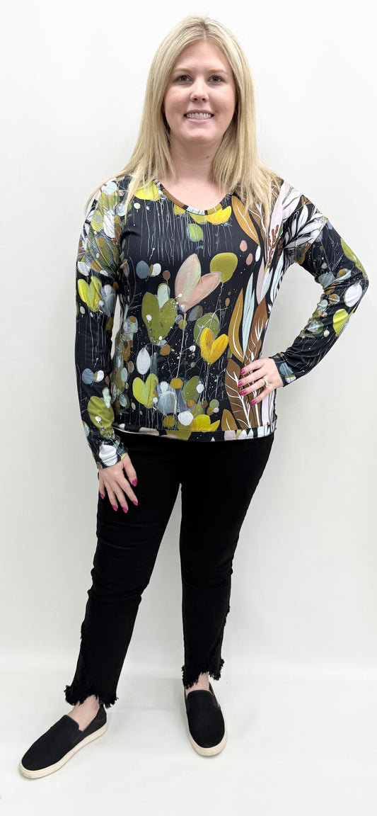 Ethyl #2461RM5 Print Knit