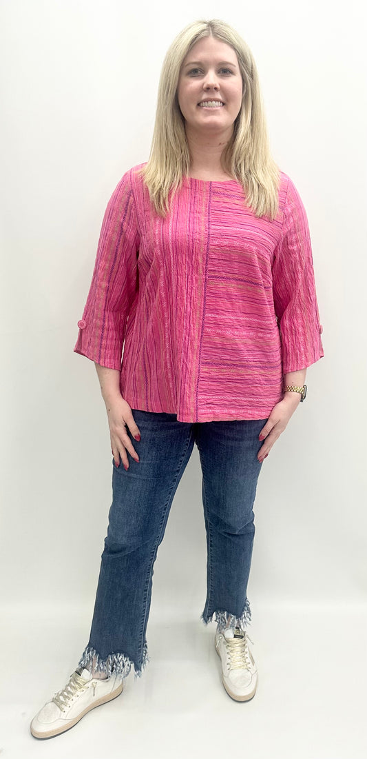 Habitat #48632 Hot Pink Blouse