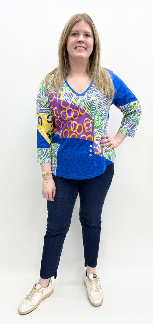 Charlie B. #26T13C6 3/4 Sleeve Top