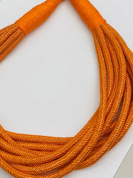 Orange Slub Necklace