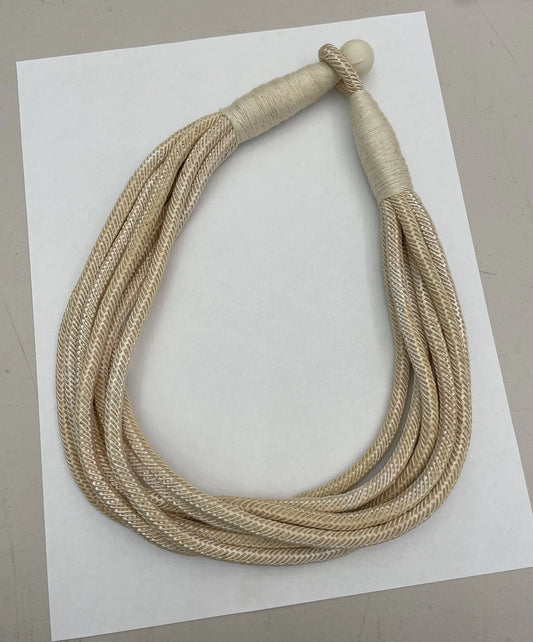 Ecru Slub Necklace