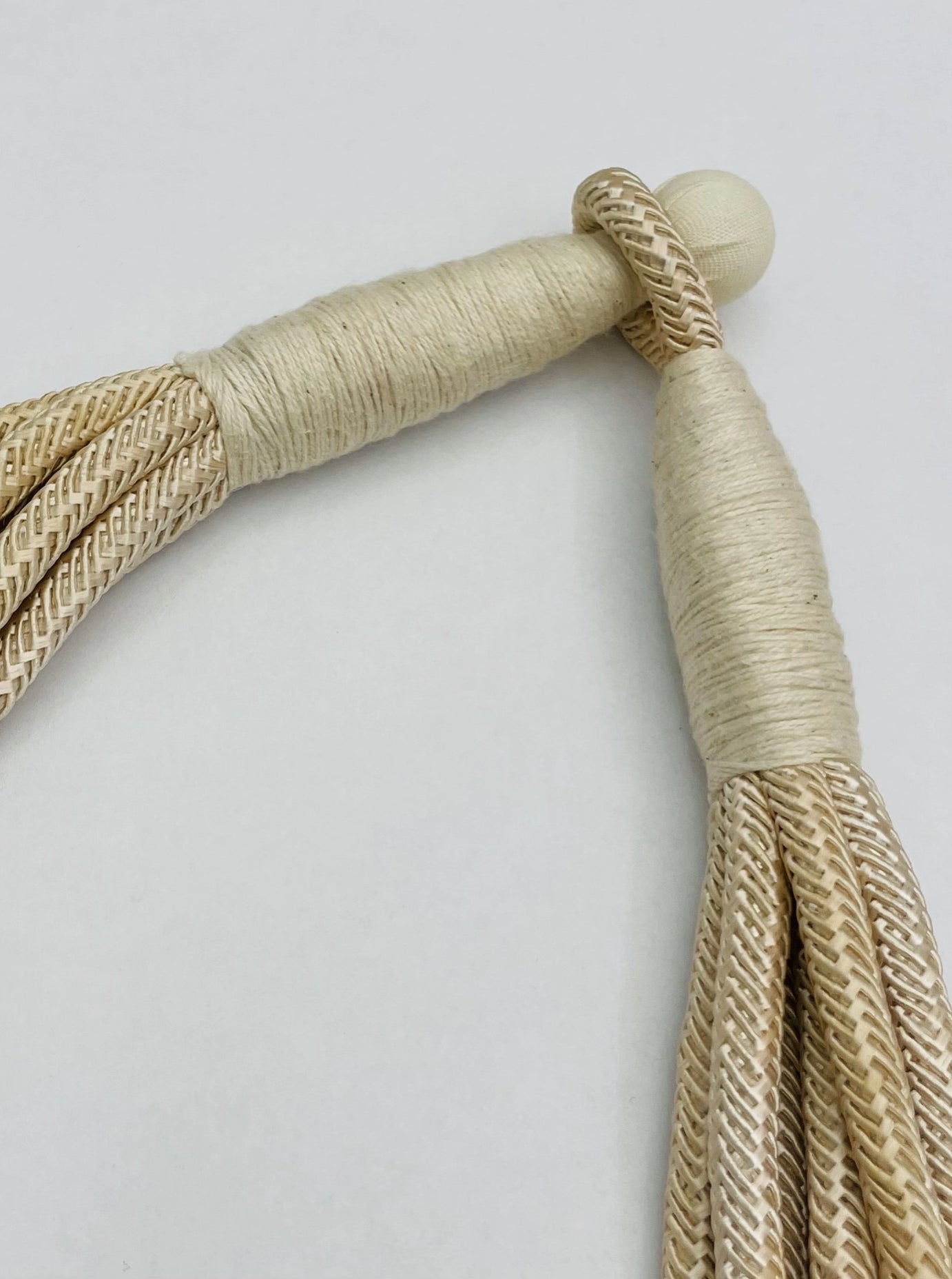 Ecru Slub Necklace