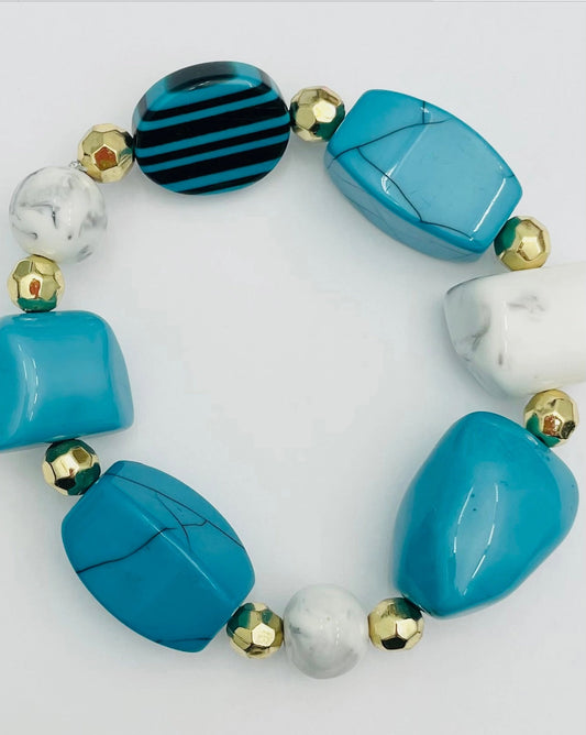 Spring - Multi Bead Bracelet (Ocean) BR152