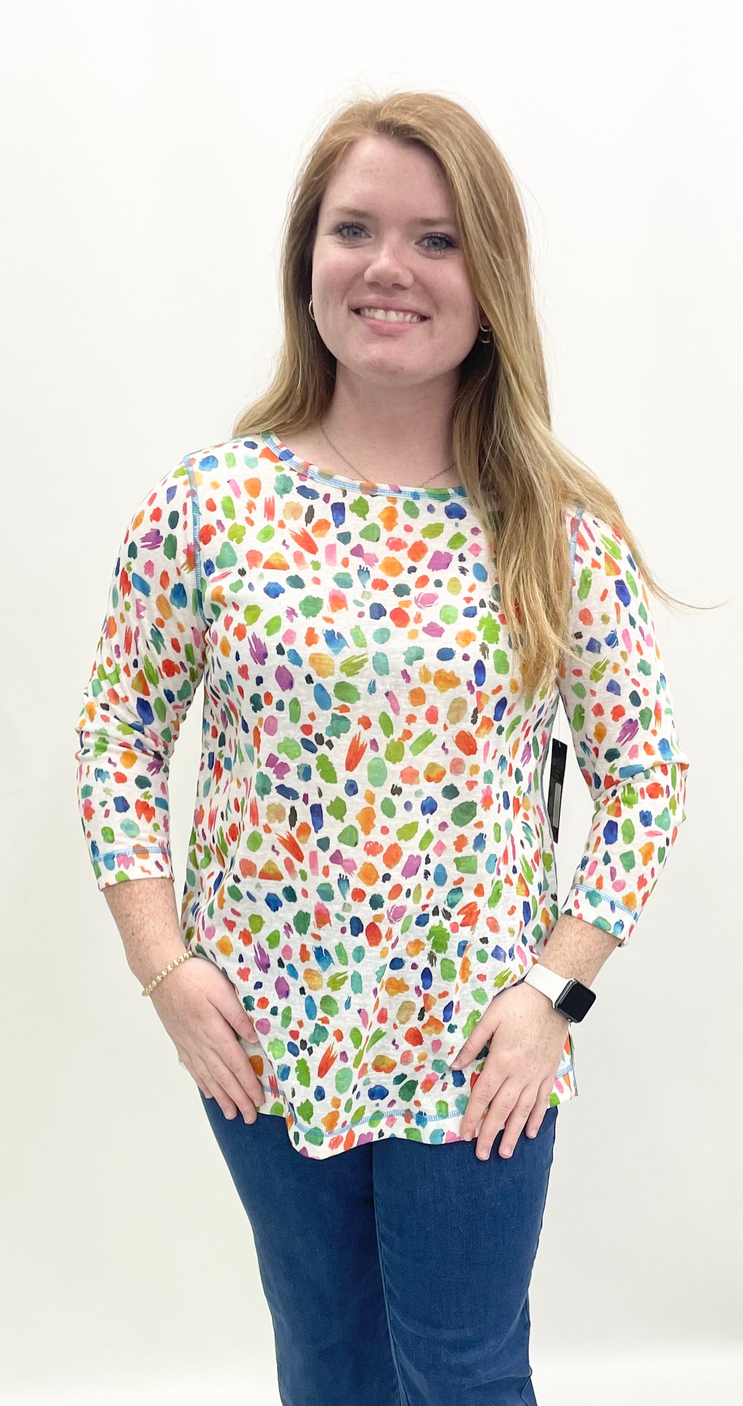 Ali Miles #A26613TM Dot Multi Top