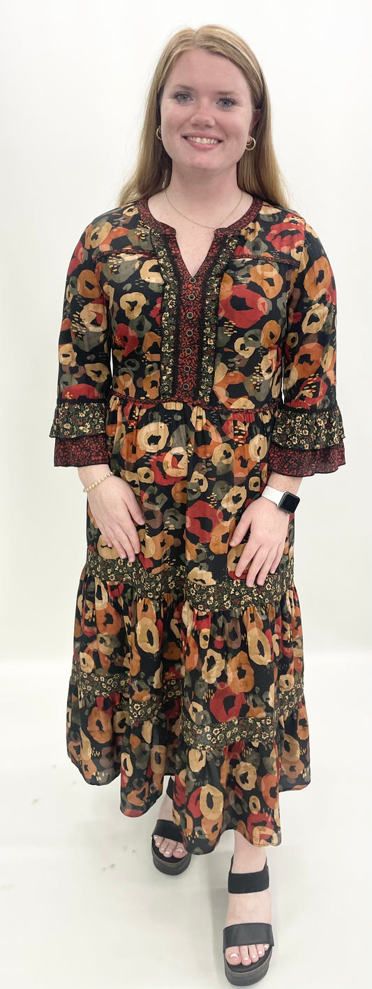 John Mark #J36881DM Floral Multi Dress