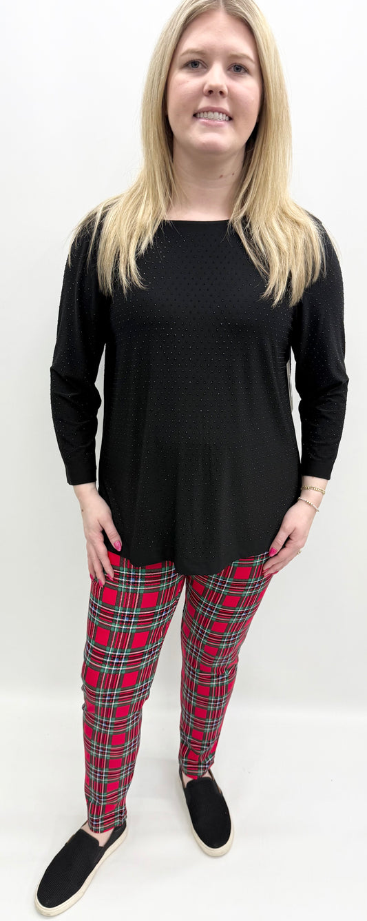 Multiples #M45602TM Black Embellished Top